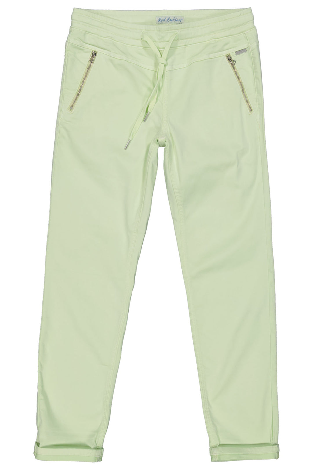 Red Button SRB3936 Tessy Lime Green Crop Jogger Trousers - Dotique
