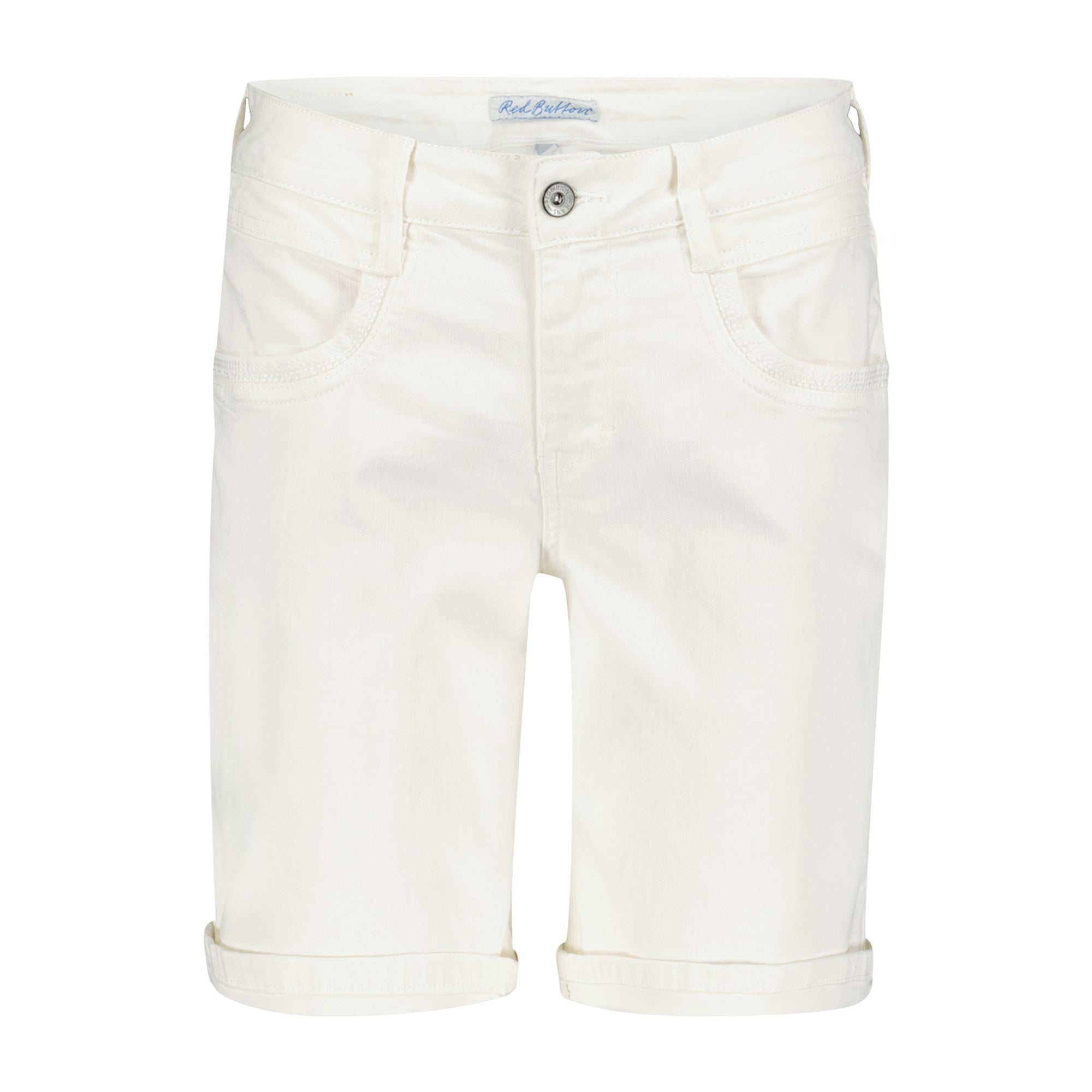 Red Button SRB4000  Sissy Shorts Dotique front white