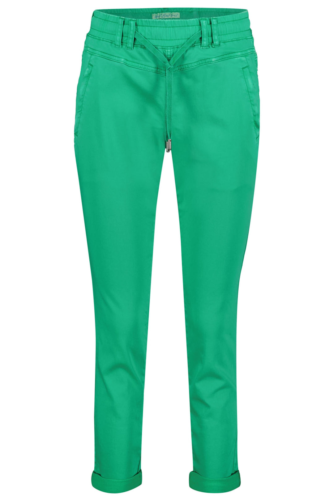 Red Button SRB4154 Tessy Fern Green Cropped Jogger Trousers - Dotique