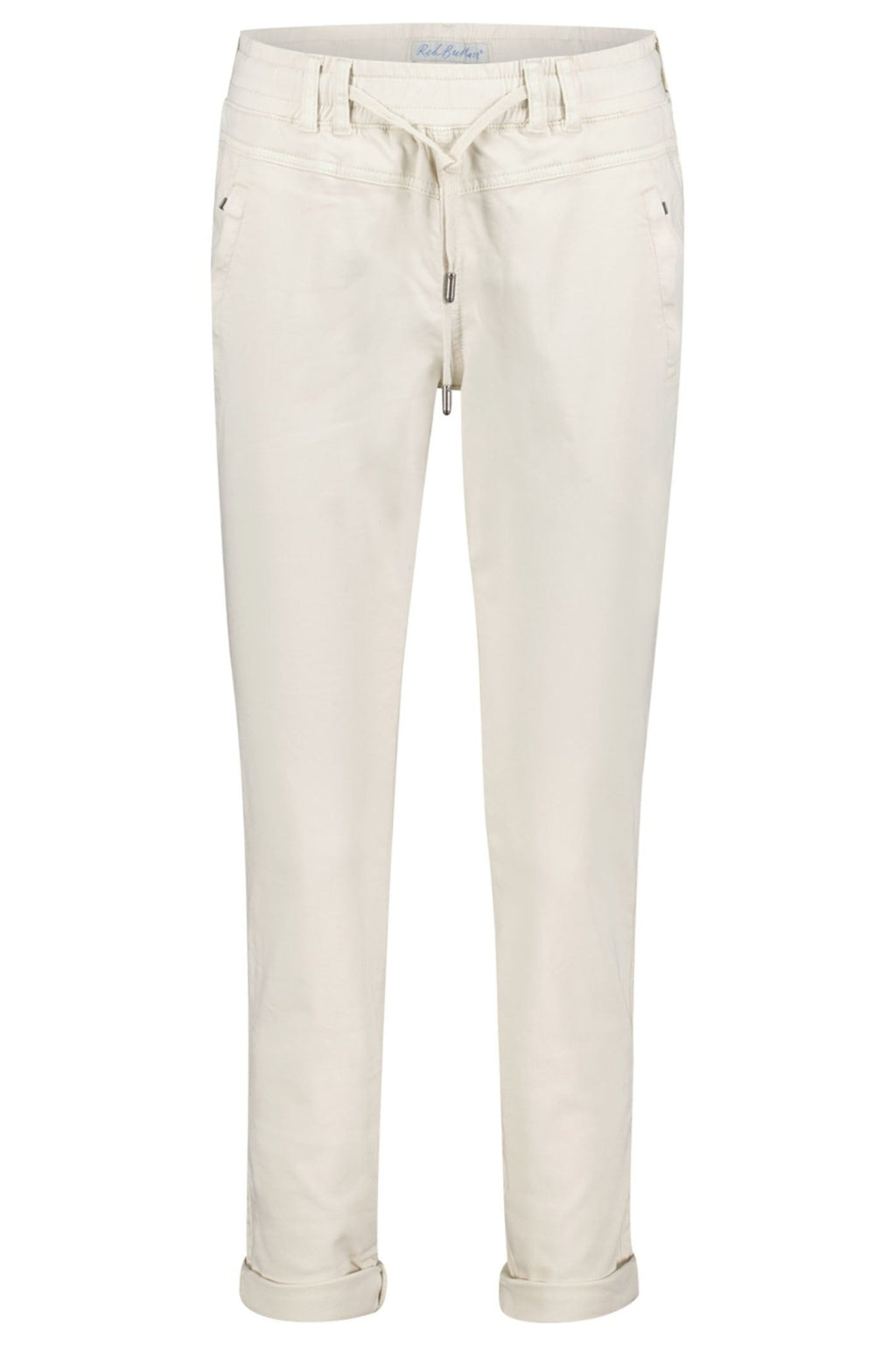 Red Button SRB4154 Tessy Pearl Beige Cropped Jogger Trousers - Dotique