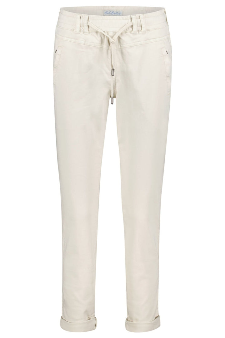 Red Button SRB4154 Tessy Pearl Beige Cropped Jogger Trousers - Dotique