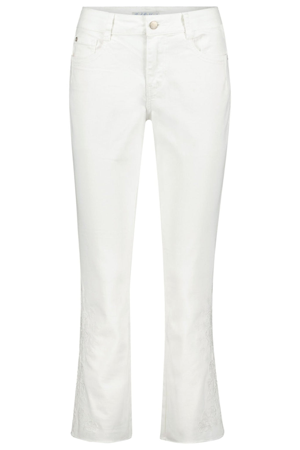 Red Button SRB4210 Kate Off White Embroidery Jeans - Dotique