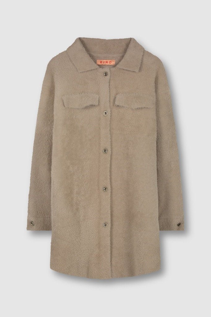 Rino & Pelle Anna Overshirt Dotique Beige Closed