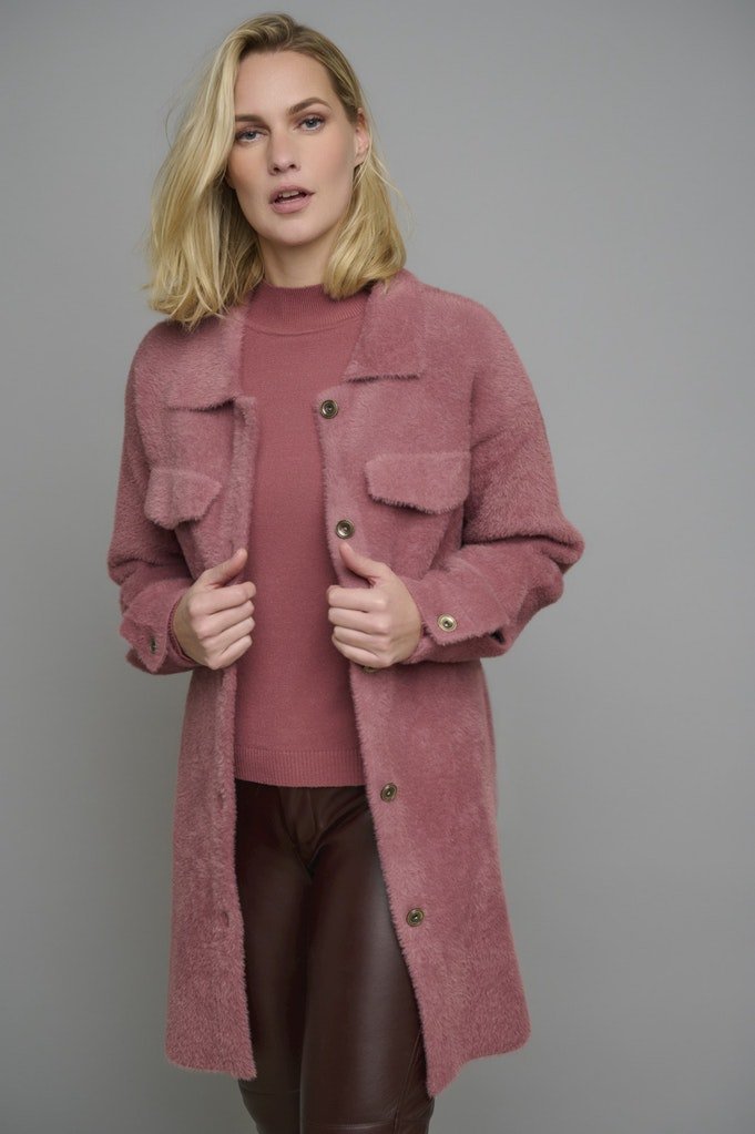 Rino & Pelle Anna Overshirt Dotique Pink Front