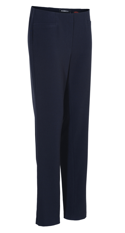 Robell 51408 Jacklyn Trouser Navy -  Short Side | Dotique