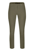 Robell 51527 Rose 09 Slim Leg Trouser-Ivy Green (881) Front | Dotique