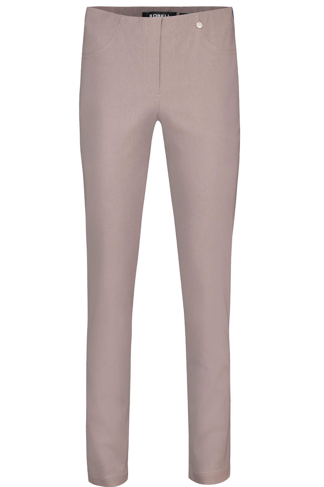 Robell 51559-5499-38 Bella K Almond Petite Trousers (Short 73cm) - Dotique