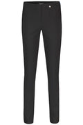 Robell 51559-5499-90 Bella Black Full Length Pull-On Trousers - Dotique