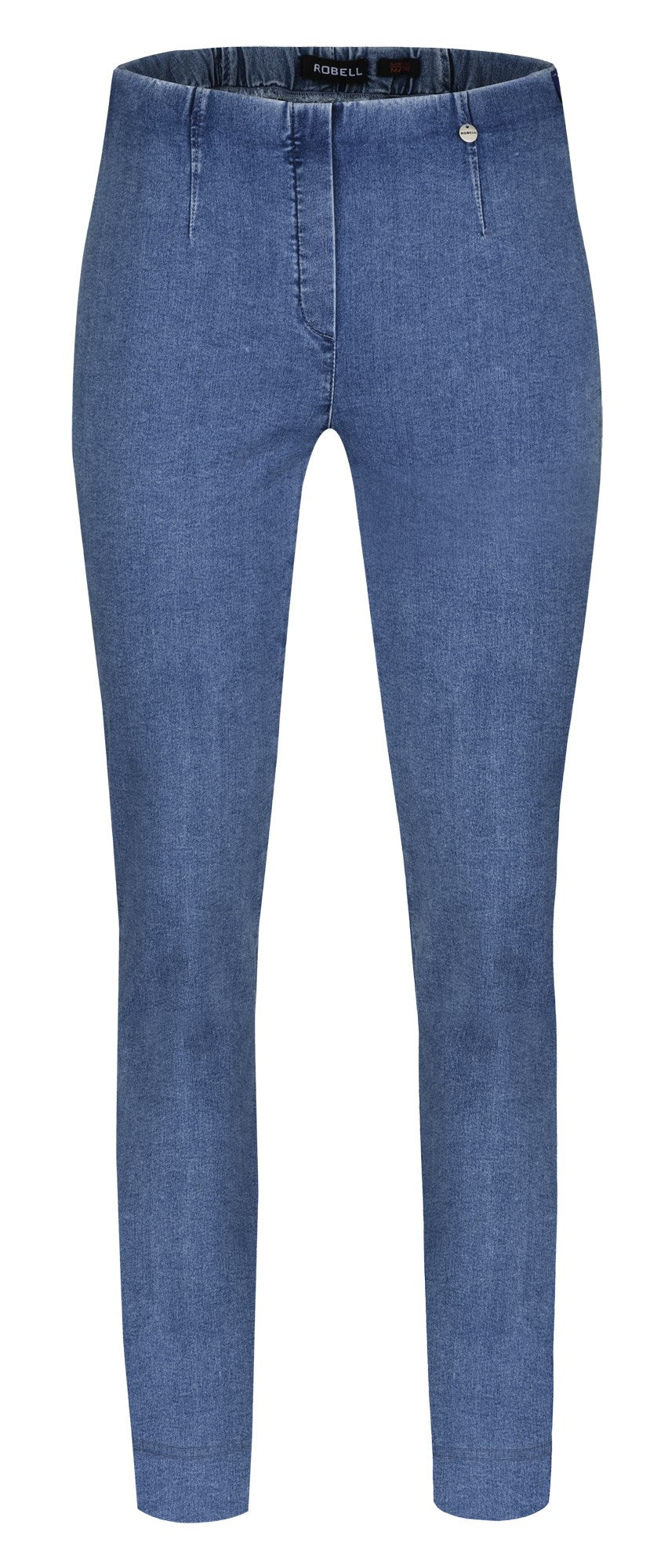 Robell 51639 Marie Trouser 78cm Light Blue Denim - 62 Front | Dotique