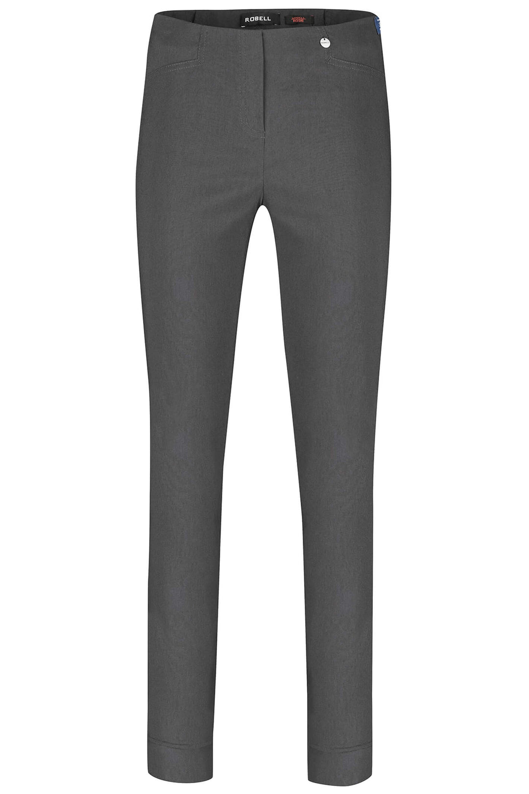 Robell 51673-5499-97 Rose Charcoal Full Length Slim Fit Trousers - Dotique