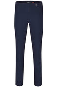 Robell 51673-5499-69 Rose Navy Full Length Slim Fit Trousers - Dotique