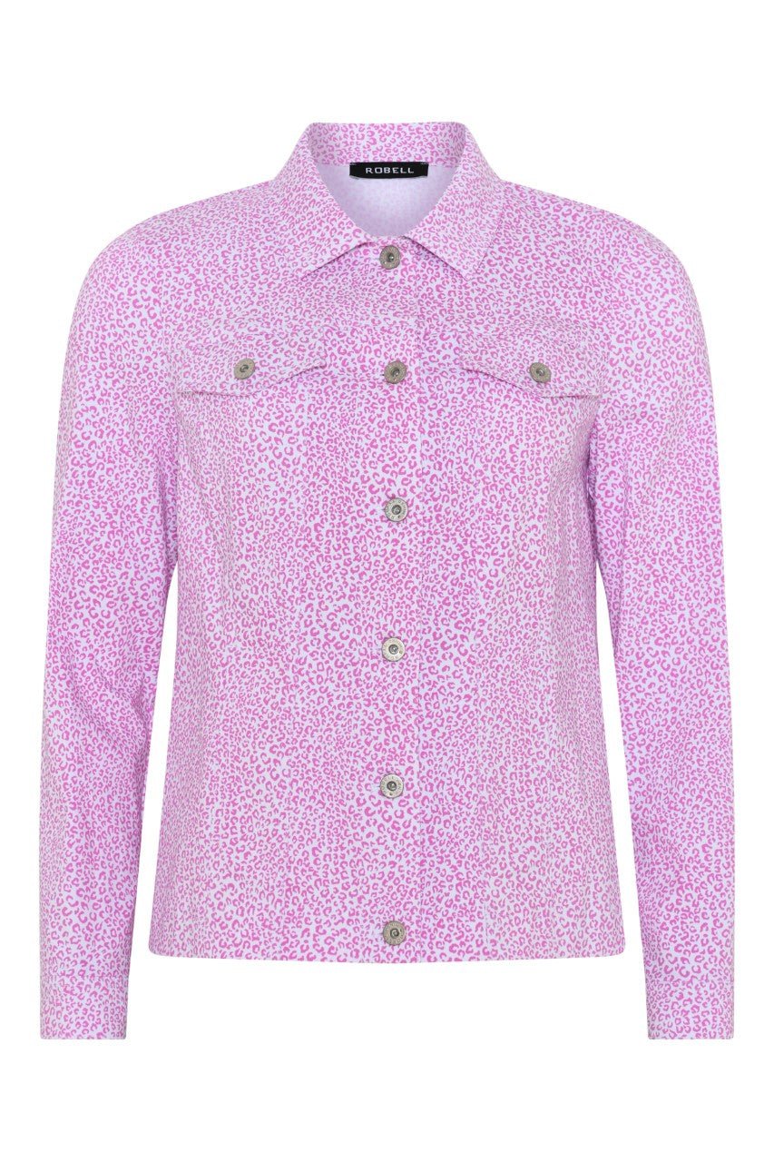Robell 57609 - 54319 - 43 Happy Jacket Pink Leopard - Dotique - Robell