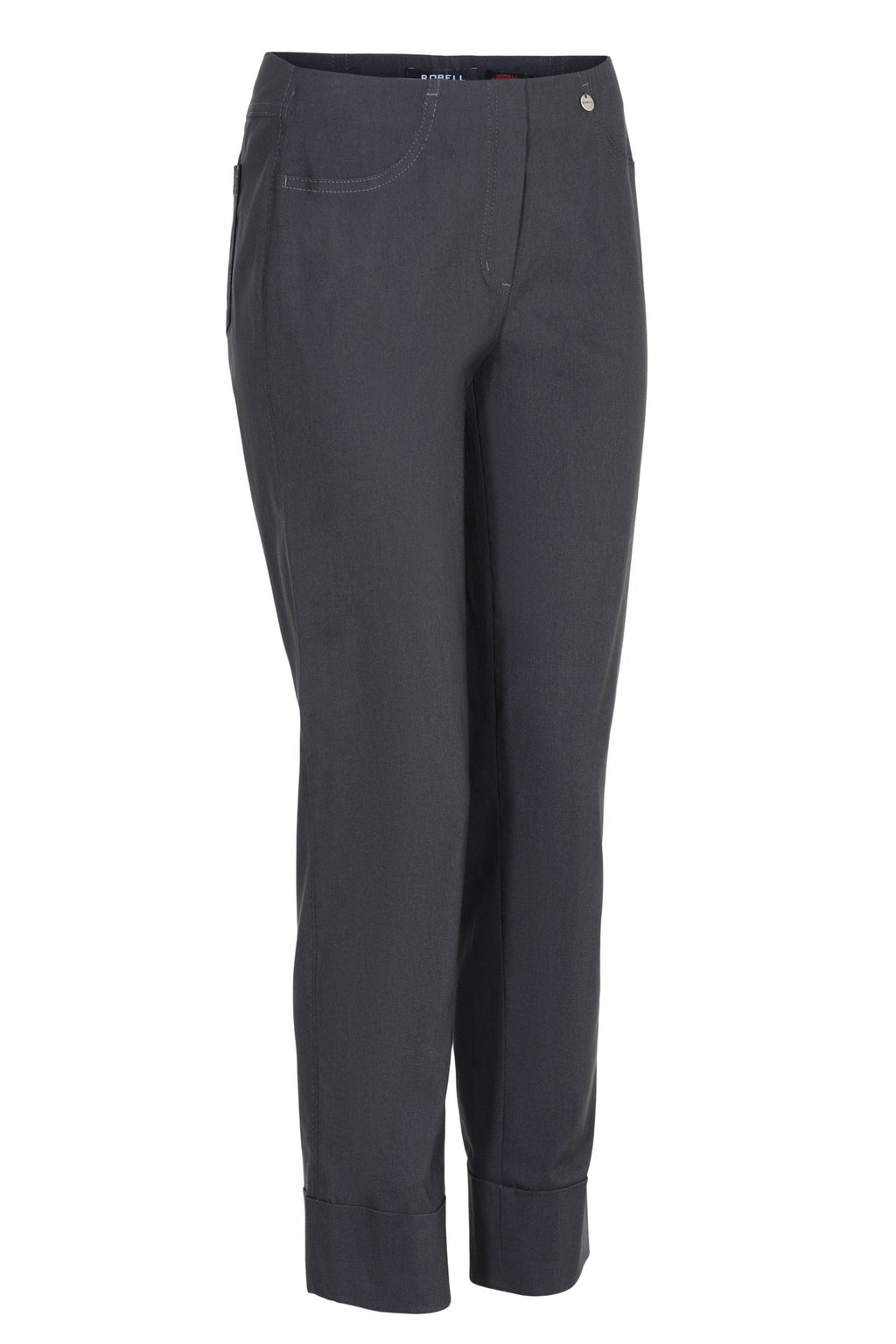 Robell 51568 Bella Trouser 68cm Grey (97) Front — Shop Robell at Dotique