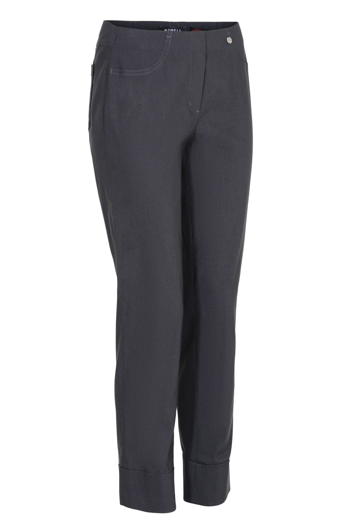 Robell 51568 Bella Trouser 68cm Grey (97) Front — Shop Robell at Dotique