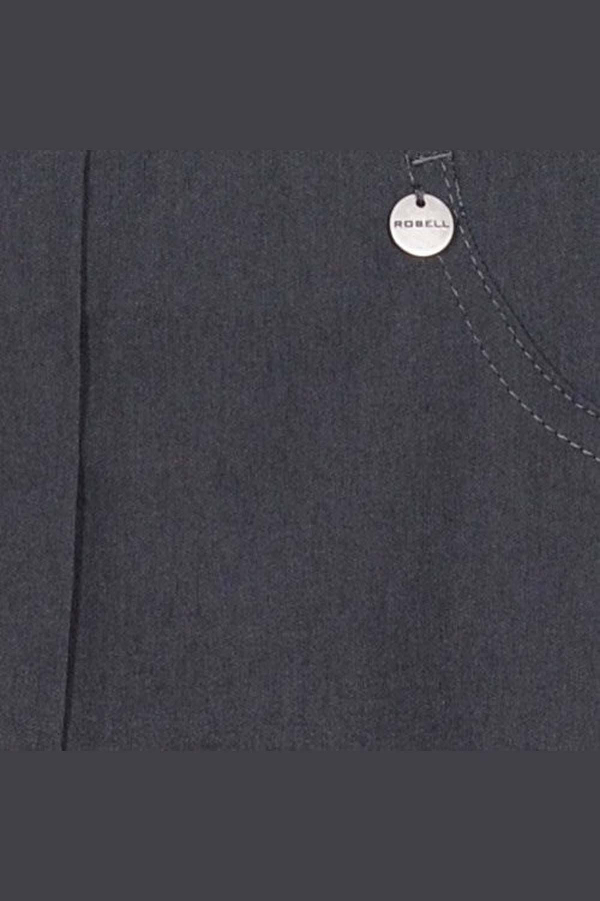 Robell 51568 Bella Trouser 68cm Grey (97) Close Up — Shop Robell at Dotique