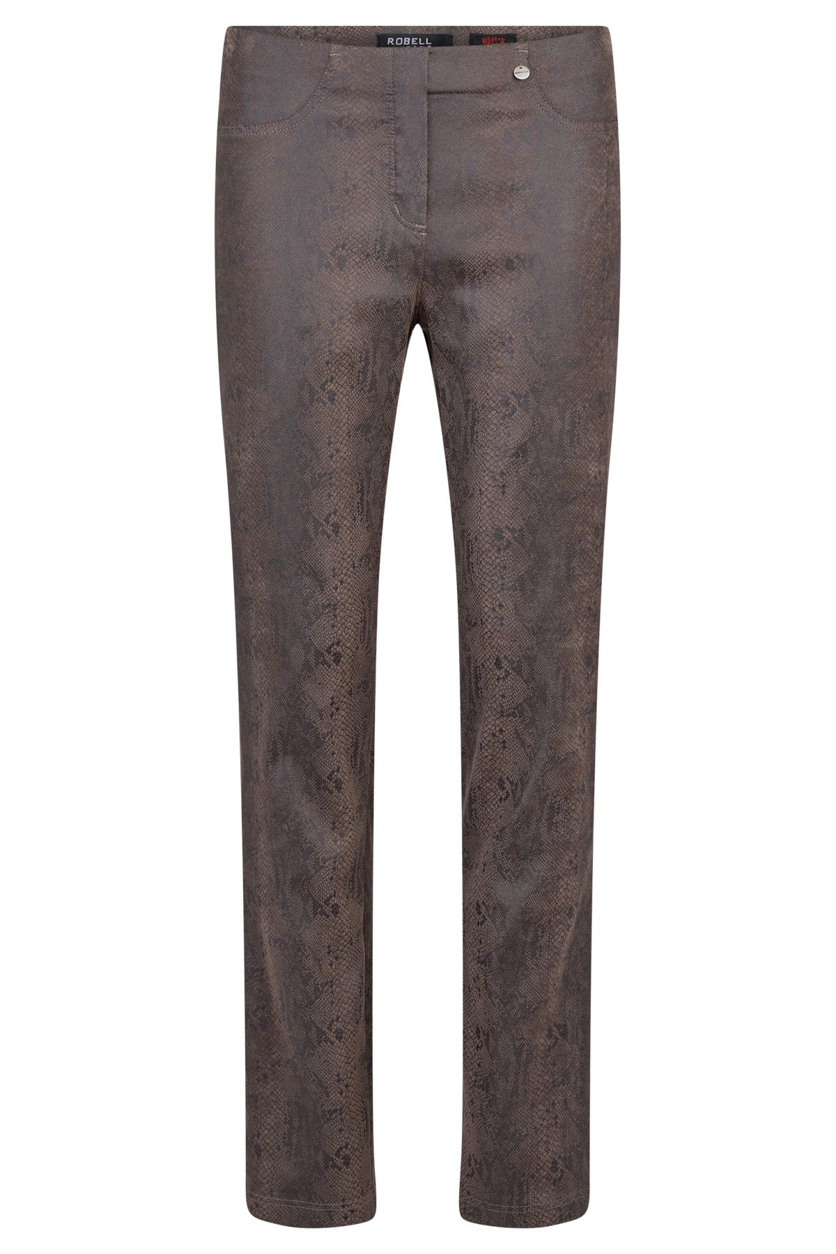 51690 54493 dotique  robell bella animal print trouser 1  front