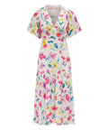 Sirens Imelda Cream Bug Midi Dress Dotique front