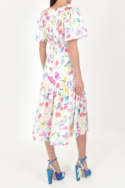Sirens Imelda Cream Bug Midi Dress Dotique side