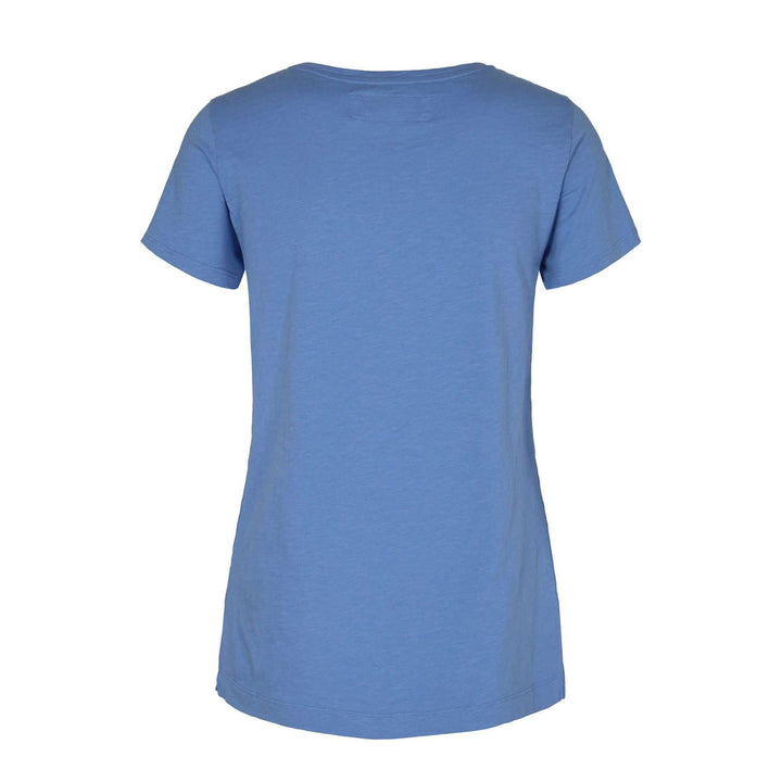 Products Mos Mosh Arden Allure Blue V neck Cotton T-Shirt back