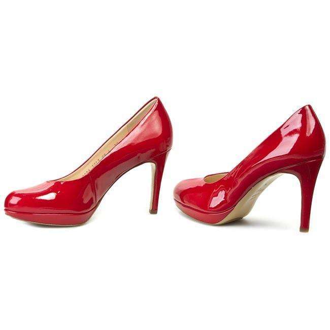 HOGL Red High Heeled Patent Leather Shoes 8004 pair