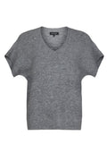 Sunday 6740 Dark Grey Melange Sleeveless Sweater - Dotique - Sunday