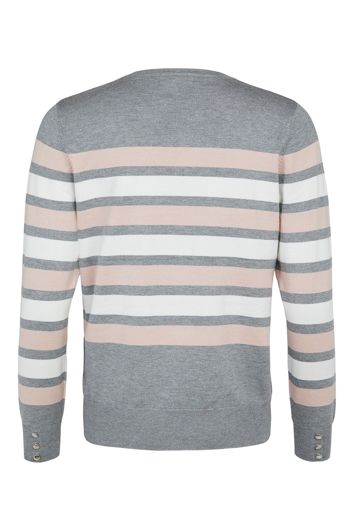 Sunday Grey White and Pink Pullover 6954 Col 41 Back | Dotique
