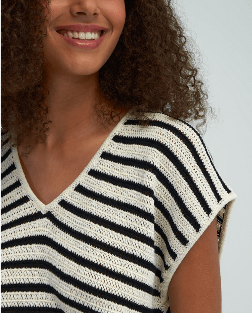 Surkana Black and White Waistcoat | Dotique