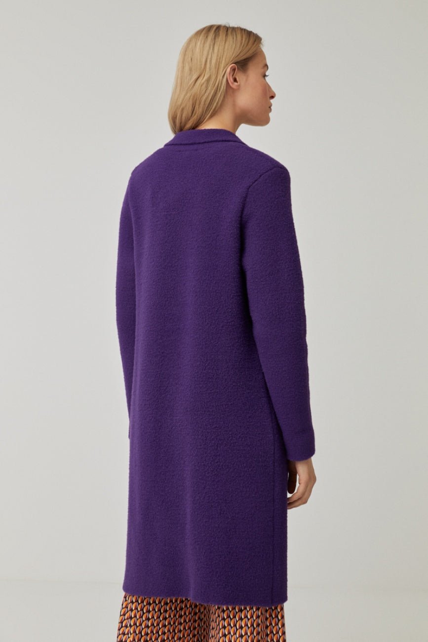 Surkana Purple 34 Length Long Jacket Lifestyle Back 1 | Dotique
