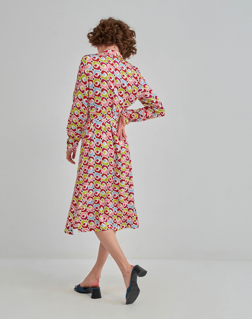 Surkana 522CAZO724 Shirt Dress Multi Lifestyle Dotique