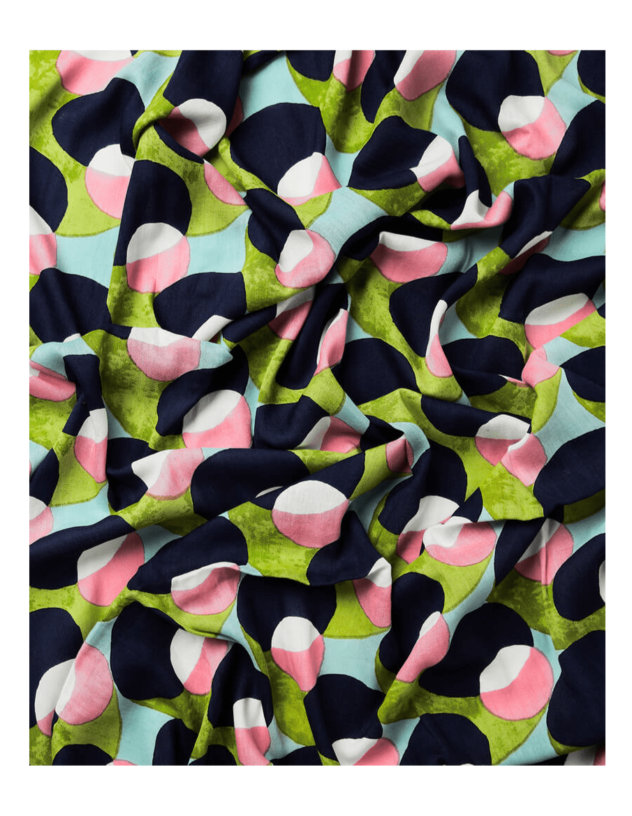 Surkana Sovi Blue Printed Scarf | Dotique