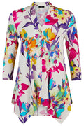 Tia 74935-7739 13 Multicolour Floral Print Tunic Top - Dotique