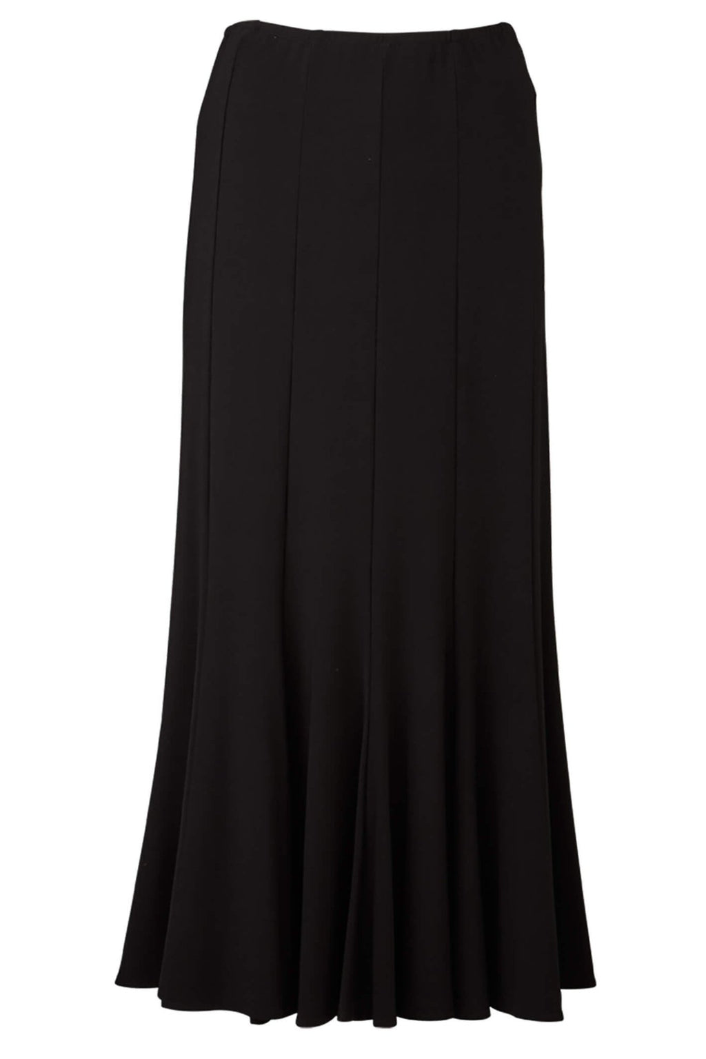 Tia 75242-7093 9000 Black Panel Flared Skirt - Dotique