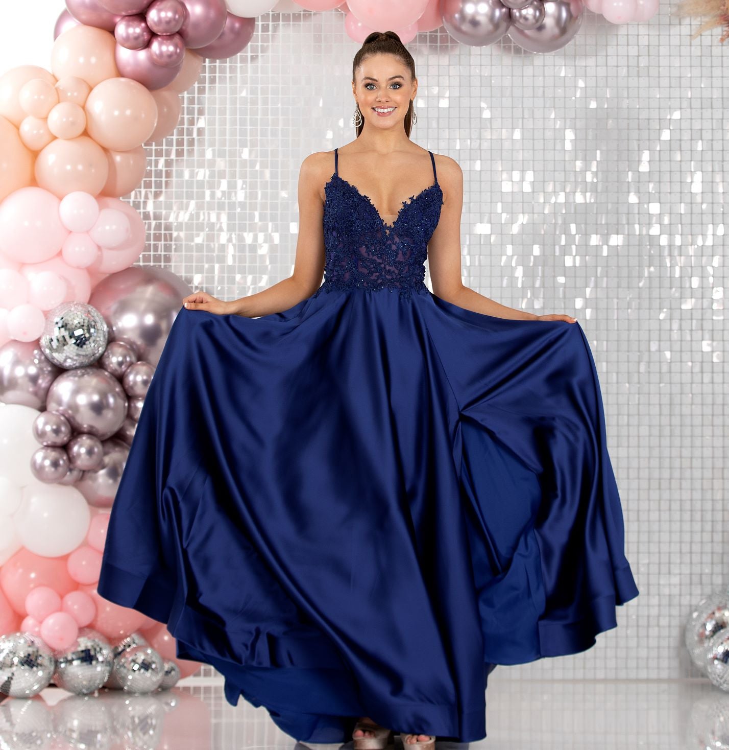 Tiffanys Atlas Prom Dress - Dotique - Tiffanys